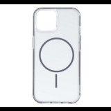 Szilikon telefonvédő (ultravékony, műanyag hátlap, MagSafe, légpárnás sarok) SÖTÉTSZÜRKE Apple iPhone 17 "Gigapack csomagolás" (GP-173611) (GP-173611)