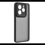 Szilikon telefonvédő (ütésállóság, akril hátlap, kameravédő) FEKETE Xiaomi Redmi Note 14 5G "Gigapack csomagolás" (GP-167709) (GP-167709)