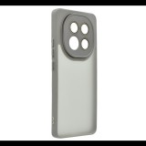 Szilikon telefonvédő (ütésállóság, akril hátlap, kameravédő) VILÁGOSSZÜRKE Xiaomi Redmi Note 14 Pro Plus 5G "Gigapack csomagolás" (GP-167731) (GP-167731)