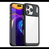 Szilikon telefonvédő (ütésállóság, átlátszó hátlap) FEKETE Apple iPhone 17 Pro Max "Gigapack csomagolás" (GP-173620) (GP-173620)