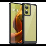 Szilikon telefonvédő (ütésállóság, átlátszó hátlap) FEKETE Motorola Moto G85 5G (XT2427) "Gigapack csomagolás" (GP-163081) (GP-163081)