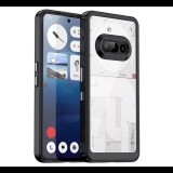 Szilikon telefonvédő (ütésállóság, átlátszó hátlap) FEKETE Nothing Phone (3a) "Gigapack csomagolás" (GP-168007) (GP-168007)