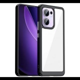 Szilikon telefonvédő (ütésállóság, átlátszó hátlap) FEKETE Oppo Reno 13 F 5G "Gigapack csomagolás" (GP-168013) (GP-168013)