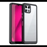 Szilikon telefonvédő (ütésállóság, átlátszó hátlap) FEKETE T Phone 2 5G "Gigapack csomagolás" (GP-158973) (GP-158973)
