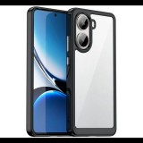 Szilikon telefonvédő (ütésállóság, átlátszó hátlap) FEKETE Xiaomi Poco X7 Pro "Gigapack csomagolás" (GP-168200) (GP-168200)