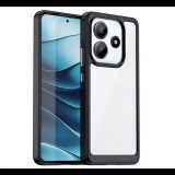 Szilikon telefonvédő (ütésállóság, átlátszó hátlap) FEKETE Xiaomi Redmi Note 14 5G "Gigapack csomagolás" (GP-166715) (GP-166715)