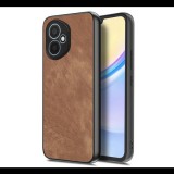 Szilikon telefonvédő (ütésállóság, bőr hatású hátlap, kameravédő) VILÁGOSBARNA Honor 400 "Gigapack csomagolás" (GP-171930) (GP-171930)