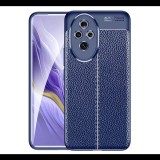 Szilikon telefonvédő (ütésállóság, bőr hatású, varrás minta) SÖTÉTKÉK Honor 200 Pro "Gigapack csomagolás" (GP-159538) (GP-159538)