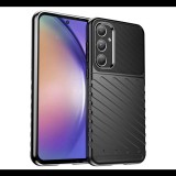 Szilikon telefonvédő (ütésállóság, csíkos, dombor minta) FEKETE Samsung Galaxy A55 5G (SM-A556) "Gigapack csomagolás" (GP-154864) (GP-154864)