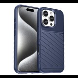 Szilikon telefonvédő (ütésállóság, csíkos, dombor minta) SÖTÉTKÉK Apple iPhone 16 Pro Max "Gigapack csomagolás" (GP-163629) (GP-163629)
