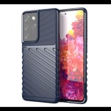 Szilikon telefonvédő (ütésállóság, csíkos, dombor minta) SÖTÉTKÉK Samsung Galaxy S23 Ultra (SM-S918) "Gigapack csomagolás" (GP-134634) (GP-134634)