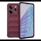 Szilikon telefonvédő (ütésállóság, kameravédő, 3D) BORDÓ Xiaomi Redmi Note 14 5G "Gigapack csomagolás" (GP-166721) (GP-166721)