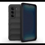 Szilikon telefonvédő (ütésállóság, kameravédő, 3D) FEKETE Infinix Hot 50 Pro 4G (X6881) "Gigapack csomagolás" (GP-168021) (GP-168021)