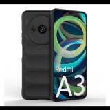 Szilikon telefonvédő (ütésállóság, kameravédő, 3D) FEKETE Xiaomi Redmi A3 4G "Gigapack csomagolás" (GP-156289) (GP-156289)