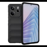 Szilikon telefonvédő (ütésállóság, kameravédő, 3D) FEKETE Xiaomi Redmi Note 14 5G "Gigapack csomagolás" (GP-166726) (GP-166726)