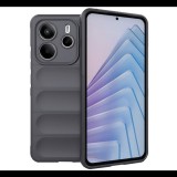 Szilikon telefonvédő (ütésállóság, kameravédő, 3D) SÖTÉTSZÜRKE Xiaomi Redmi Note 14 5G "Gigapack csomagolás" (GP-166738) (GP-166738)