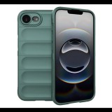 Szilikon telefonvédő (ütésállóság, kameravédő, 3D) SÖTÉTZÖLD Apple iPhone 16e "Gigapack csomagolás" (GP-168476) (GP-168476)
