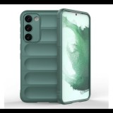 Szilikon telefonvédő (ütésállóság, kameravédő, 3D) SÖTÉTZÖLD Samsung Galaxy S23 (SM-S911) "Gigapack csomagolás" (GP-135703) (GP-135703)