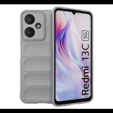 Szilikon telefonvédő (ütésállóság, kameravédő, 3D) VILÁGOSSZÜRKE Xiaomi Redmi 13C 5G "Gigapack csomagolás" (GP-160989) (GP-160989)