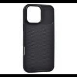 Szilikon telefonvédő (ütésállóság, légpárnás sarok, karbon minta) FEKETE Apple iPhone 16 Pro "Gigapack csomagolás" (GP-160153) (GP-160153)