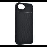 Szilikon telefonvédő (ütésállóság, légpárnás sarok, karbon minta) FEKETE Apple iPhone 16e "Gigapack csomagolás" (GP-167555) (GP-167555)
