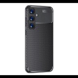 Szilikon telefonvédő (ütésállóság, légpárnás sarok, karbon minta) FEKETE Samsung Galaxy S25 (SM-S931) "Gigapack csomagolás" (GP-165199) (GP-165199)