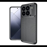 Szilikon telefonvédő (ütésállóság, légpárnás sarok, karbon minta) FEKETE Xiaomi 15 "Gigapack csomagolás" (GP-167776) (GP-167776)
