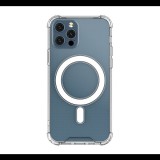 Szilikon telefonvédő (ütésállóság, légpárnás sarok, MagSafe) ÁTLÁTSZÓ Apple iPhone 12 mini "Gigapack csomagolás" (GP-109253) (GP-109253)