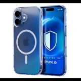 Szilikon telefonvédő (ütésállóság, légpárnás sarok, MagSafe) ÁTLÁTSZÓ Apple iPhone 16 "Gigapack csomagolás" (GP-160760) (GP-160760)