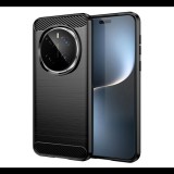 Szilikon telefonvédő (ütésállóság, légpárnás sarok, szálcsiszolt, karbon minta) FEKETE Honor Magic 7 Pro "Gigapack csomagolás" (GP-166765) (GP-166765)