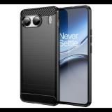 Szilikon telefonvédő (ütésállóság, légpárnás sarok, szálcsiszolt, karbon minta) FEKETE OnePlus Nord 4 "Gigapack csomagolás" (GP-162767) (GP-162767)