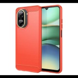Szilikon telefonvédő (ütésállóság, légpárnás sarok, szálcsiszolt, karbon minta) PIROS Xiaomi Redmi A5 4G "Gigapack csomagolás" (GP-169310) (GP-169310)