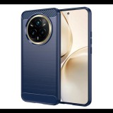 Szilikon telefonvédő (ütésállóság, légpárnás sarok, szálcsiszolt, karbon minta) SÖTÉTKÉK Realme 14 Pro Plus "Gigapack csomagolás" (GP-168656) (GP-168656)