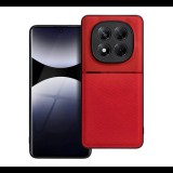 Szilikon telefonvédő (ütésállóság, mágneses, bőr hatású hátlap, csíkos) PIROS Xiaomi Redmi Note 14 Pro Plus 5G "Gigapack csomagolás" (GP-167571) (GP-167571)