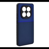 Szilikon telefonvédő (ütésállóság, mágneses, bőr hatású hátlap, csíkos) SÖTÉTKÉK Xiaomi Redmi Note 14 Pro Plus 5G "Gigapack csomagolás" (GP-167574) (GP-167574)