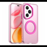 Szilikon telefonvédő (ütésállóság, műanyag hátlap, kameravédő, MagSafe) RÓZSASZÍN Honor 400 Pro "Gigapack csomagolás" (GP-171949) (GP-171949)