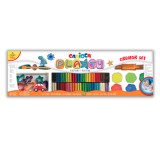 Színes 50 db-os modellező gyurma szett kiegészítőkkel - Carioca