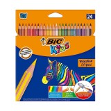 Színes ceruza BIC Kids Evolution hatszögletû környezetbarát 24 darabos