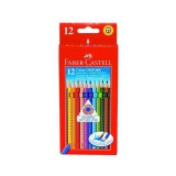 Színes ceruza FABER-CASTELL Grip háromszögletû 12 darabos