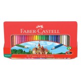Színes ceruza FABER-CASTELL hatszögletû fémdobozos 36 darabos