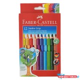Színes ceruza FABER-CASTELL Jumbo Grip háromszögletű 12 darabos