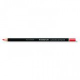 Színes ceruza, henger alakú, mindenre író, (glasochrom) STAEDTLER "Lumocolor", piros