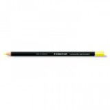 Színes ceruza, henger alakú, mindenre író, (glasochrom) STAEDTLER "Lumocolor", sárga