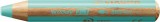 Színes ceruza, kerek, vastag, STABILO Woody 3 in 1 Pastel, pasztell kék (TST880402)