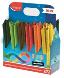 Színes ceruza készlet, ceruzatartó, háromszögletű, MAPED Color&#039;Peps INFINITY, 72 darabos készlet (IMA861605)