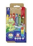 Színes ceruza készlet, grafitceruzával, hegyezővel, STAEDTLER "Noris® junior 140", 5+1 különböző szín