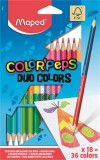 Színes ceruza készlet, háromszöglet&#369;, kétvég&#369;, maped "colorpeps duo", 36 különböz&#337; szín 829601fc