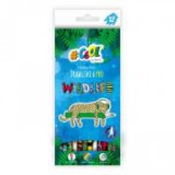 Színes ceruza készlet, háromszögletű, COOL BY VICTORIA "Wildlife", 12 különböző szín [12 db]