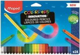 Színes ceruza készlet, háromszögletű, MAPED Color&#039;Peps INFINITY, 24 különböző szín (IMA861601)