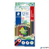 Színes ceruza készlet, hatszögletű, STAEDTLER 'Noris Colour 185', 10+2 különböző szín